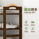 Sizhuge home door shoe rack solid wood floor-to-ceiling storage rack simple storage shoe cabinet multi-layer entrance shoe storage living room storage 5 layers - 70cm long full board