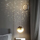Muduo Bedside Chandelier Modern Simple Light Luxury 2025 New Nordic Design Creative Personalized Moon Bedroom Chandelier Crescent Gold 20CM2m Crane Line LED Three-color Dimming