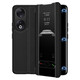Demany Honor 90 Mobile Case Honor 90 Pro Leather Magnetic Flip Cover Protector Huawei Honor Series New Full-Inclusive Anti-fall Case High-end Curved Screen Cover Xuan Hei [Honor 90] Leather Magnetic - Flip Cover Receive - Feeding Film