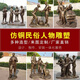 Kangxinya Fiberglass Figure Sculpture Customized Cast Bronze Farming Folklore Campus Culture Celebrity Head Large Outdoor Statue Drinking Sculpture Dingjin