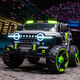 WORK BABY double children's electric car, big G, four wheels, can sit on adults' remote control off-road baby toy car, can sit on people, top with gray + four-wheel drive remote control swing + music bluetooth