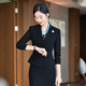 安依莲美容院工作服珠宝店西装套裙两件套春季职业装女人味西服工装制服 2987白色西装+653短群 2XL