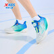 XTEP (XTEP) Children's Hydrogen Wind 5.0 Small Mark Multi-Color Breathable Knob Button Light Running Shoes Sail White/Prussian Blue 36