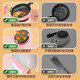 Living stone (LIVING STONES) Children's mini kitchen real cooking full set of kitchen toys can cook for 7-14-year-old food grade children 44 pieces of powder (two soup pots + steamer + rice cooker) Girls' birthday gifts 8-12 years old can be fried
