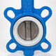 Válvula neumática de tetrafluorobutterfly D671F-16 304 Placa Pallet Clamp Tipo de válvula de mariposa neumática DN50 65 80 100 150 DN100 (Teflón+304)