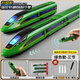 Chezhi Alloy remote control high-speed rail toy train children's Fuxing train model China Harmony rail train boy remote control version Alloy Fuxing three section green
