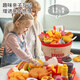 Martin Brothers Children's Hamburg Bag Toy Girl Simulation has simulated the French fries set ice cream kitchen cooking toy pizza