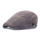 Kingtrip Beret Men's British Cotton и льняная шляпа Tide Spring и лето Тонкая простая повседневная передняя шляпа Универсальная бейсболка сетка белый размер одиночного размера