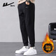 Pull-back fleece pants for men, winter sports pants for men, warm and thickened pants for men, running fitness basketball pants, leggings sweatpants