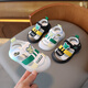 Babudou Lichter Babyschuhe Tasche Zehen Sandalen für Sommerjungen Anti-Rutsch weicher Sohle Baby Kleinkind Schuhe Strandschuhe 01 Jahre alt 3 Schwarz 718 Bärenleuchten Sandalen Größe 17 Länge 13 cm