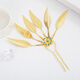 LEMIAO new Dai style hairpin for women peacock leaf hairpin alloy diamond-encrusted Thai ethnic style leaf hairpin accessories for women color