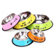 OIMG Stainless Steel Dog Bowl Golden Retriever Teddy Dog Bowl Cat Dog Food Bowl Labrador Anti-Slip Drinking Bowl Dog Food Bowl Stainless Steel Original Color L - Large (Recommended 20-40Jin Jin equals 0.5kg pet)