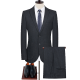 Charge High-End-Anzug Herbst und Winter neuer koreanischer Stil Slim Fit Zwei-Tiefe Business Casual Professional Anzug Jacke 2603 Blaue Streifen [zwei Schnallen und mittlere Schlitze] S 165/46 Größe [Empfohlen 105-120 Jin [Jin gleich 0,5 kg]]]