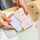 Maiweini-Kartenbeutel für Frauen Ins Koreanische Kapazität Multi-Kartenposition süße Persönlichkeit kleiner Anti-Demagnetisierungskartenhalter Exquisit High-End Pink Fruit Rabbit [20 Karten + multifunktionale Position] 22 Stücke