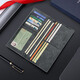 WILLIAMPOLO Paul Wallet Men's Long Multi-Card Card Bag Simple Trendy Brand Ultra-Thin Wallet Khaki Long Style Long