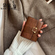 Kangaroo (Kangaroo) Brieftasche Frauen kurz 2025 Neue europäische und amerikanische Retro -Modkarten -Bag -Karten -Abdeckung Wallet Wallet Persönlichkeit Mini Trendy Coin Brieftasche Schwarz