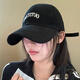 Bangboshi big head circumference baseball hat men's trendy baseball cap women solid color casual outdoor sports sunshade four seasons sun hat baseball cap OUTSTAND [increase head circumference - black]