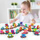 Shanye Matdler Children Boy Girl Girl Digital Toys Track Bload Blocks Trag