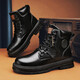 Changxiang Huili Martin Boots Herren Frühling und Sommer 2025 Neue Hochsportarten und Freizeitschuhe dicker alleiniger Leder wasserdichte Arbeitspeakschuhe Männer gelb 42