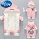 Disney (Disney) 2025 Newborn Baby Winter Clothes Plus Velvet Quilted Baby Onesies Going Out Thickened Cotton Clothes Romper Winter BB-Print Bear Green Winter Clothes 90cm 90 Sizes (19-24Jin Jin is equal to about 0.5 kg)