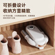 German shoe dryer household deodorizing fully automatic heater foldable rainy day fully wet shoe dryer shoe dryer elegant white upgraded model double purple light intelligent timed folding storage