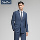 Goldlion machine washable pure wool suit suit, light and easy to care for, slim fit suit for men (select according to size), multi-range price 65 blue 50 A suit