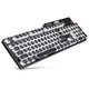 AJAZZ AK35i Steampunk Mechanical Keyboard Home Desktop Laptop Wired Gaming Keyboard Retro Punk Competition Keyboard AK35I Black Red Axis (White Light Version) Electroplated Retro Model Wired 108 Keys