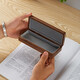Original intention is like snow black walnut glasses box solid wood glasses storage box anti-pressure portable gift wooden box eye box wooden black walnut glasses box