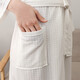 The end of the year waffle water-absorbing bathrobe, thin couple's nightgown, men's quick-drying bathrobe, spring, summer and autumn, centre-sleeved pajamas, 1601 gray men's style 3XL [175-185CM, 140-200Jin[Jin equals 0.5 kg]]