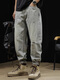 OLJ International Luxury Brand Ripped Jeans Men's Men's Loose Straight Spring and Automne Casual Working Pants Retro Wash 38 [185-200jin [Jin est égal à 0,5 kg]]]