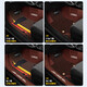 Huangta Dongfeng Peugeot Foot Pad 408x 308S 301 207 Logo 4008 COMPLETO 5008 Auto 2008 307 Umbral de actualización umbral-negro+BMW Nieve negra Niza almohadilla de dos hileras