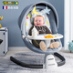 Trimigo baby products, baby products, electric rocking chair, newborn recliner, mocha gray, can sit and lie down + dinner plate + mosquito net