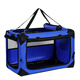 Car Dog Cage Trunk Large Dog Car Cat Cage Dog Cage Medium and Large Dog Pet Tent Portable Folding Royal Blue 116.5*77*77120Jin Jin equals 0.5kg Family Pack
