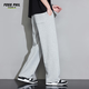 Foss Phil casual pants men's autumn and winter vertical loose wide-leg trousers sports pants men's 926 light gray L