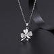 CHOMEL KINSEY Chinese Valentine's Day gift four-leaf clover clavicle chain 999 pure silver necklace girls light luxury niche 2025 new style one