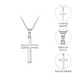 Mengjinyuan platinum PT950 cross pendant platinum necklace men and women wide pendant for girlfriend