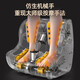 
AUX foot massager leg massager kneading and heating multi-function foot massager for father and mother's holiday gift [Rose gold] foot massage + dual use of legs and feet + multi-frequency vibration + warm air heating