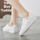 Warrior casual shoes for women, outdoor thickening, simple and versatile white shoes, student couple sneakers, running sneakers WXY-L319N white powder 37