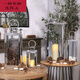 Candlestick Candlelight Dinner European Einfache Edelstahl Leicht Luxus Candlestick Ornamente Gold Silber Windproof Windlicht romantische 6629l Champagner Gold