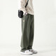 Pinfengbaoluo Freizeithose Baumwolle lose geraden Hosen Frühling und Sommer Weitbein Arbeitshose Herren HM9901 Military Green L.