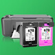 
Spirit seal is suitable for HP 678 ink cartridges that can add ink 4518 3548 1018 1015 1518 2515 color printers to supply [increase capacity 1750 pages] 678 black color set/large capacity
