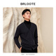 
Brloote Wool Cardigan Men's Business Fashion Jacquard All-Match Knitted Sweater Autumn and Winter Black 165/88A