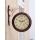 Big Tuan Xiaoyuan double-sided wall clock European-style creative watch living room silent pastoral clock watch two-sided personality fashion modern simple wall watch simple deer-white upgraded model-16 inches (diameter 40.5 cm)