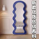 Yunfing Wave Cloud Ganzkörper Spiegel Ins Schlafzimmer Foto Mädchen Dressing Spiegel Spitzenspiegel Weiche Wellenstil aus Weiß 60*160 Standboden + Doppelschicht-Selfie-Check-in-Artefakt