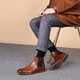 Desai [Boots Classic Chelsea] Automne et en cuir d'hiver Boots décontractés de style britannique Men Boots de peau à bout rond