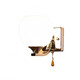 
OUOETY wall light with pull-line switch Bedside lamp Modern simple creative LED bedroom living room staircase aisle balcony 693 pull-line switch 5 watts