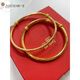 Prodigal Heart 18 Gold Bracelet Women's 999 Gold Glossy Push-Pull Bracelet 3 Hard Gold Adjustable Gift Glossy Push-Pull Bracelet