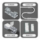 Weizhi Control Cable Manager, punch-free, traceless wire holder, desktop storage and organization cable clip, network cable buckle, transparent/large size 6-9mm self-adhesive artifact/glued 20 pcs