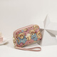 Bärenbefestigung Frauenbeutel Mode Blumengewebte Leinwand Handbeutel Langes Freizeitmobile Münzen Brieftasche Brieftasche