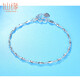 Xianyuan platinum bracelet for women platinum pt950 for women with extension chain adjustable women's plain chain anklet jewelry bracelet Pt950 platinum about 2.36g16cm+2cm